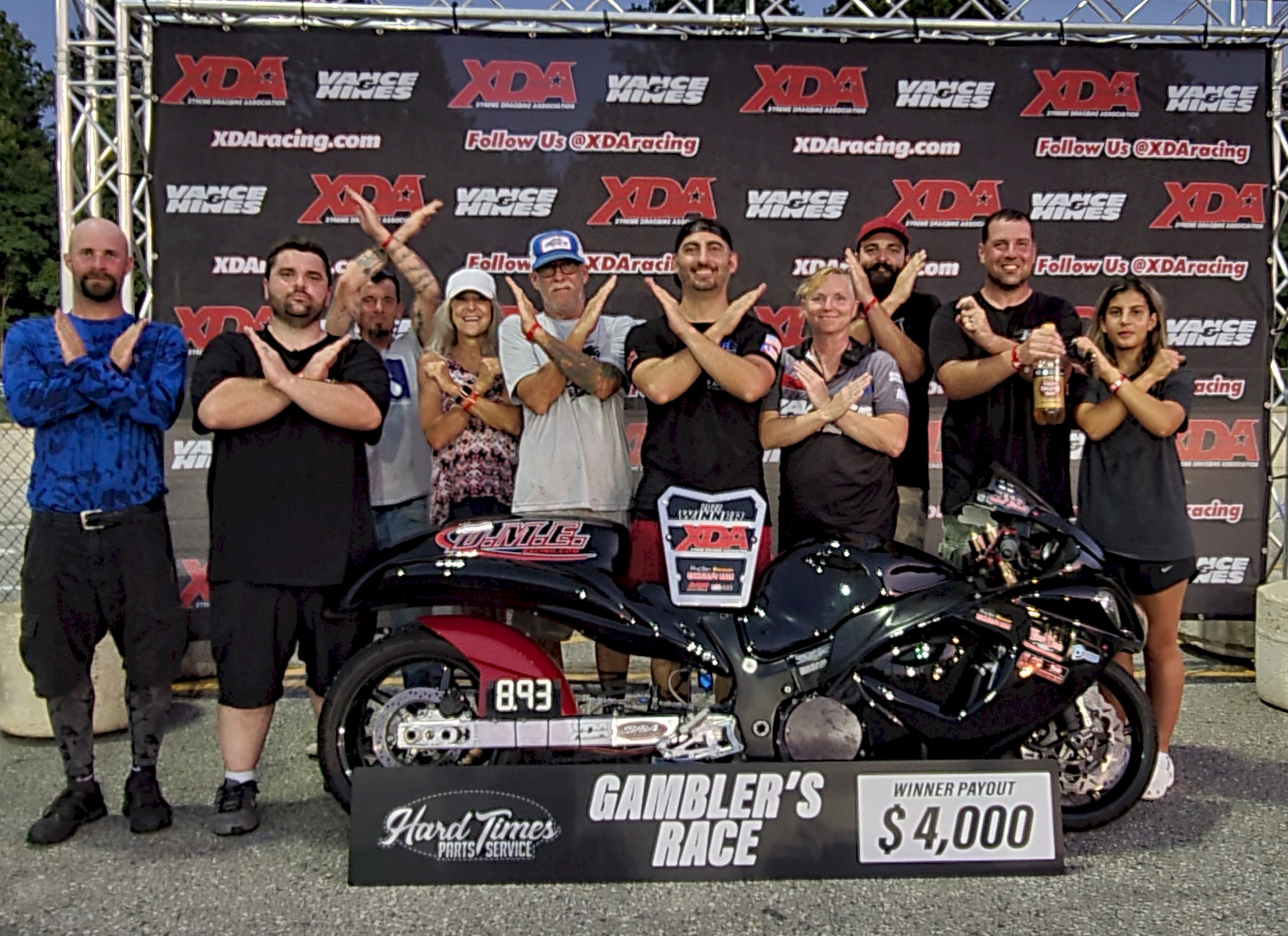 HARD TIMES PARTS AND SERVICE GAMBLERS RACE Elimination Results